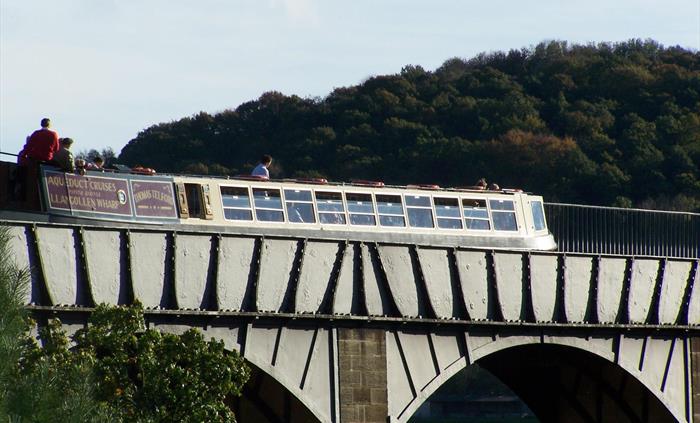 Motor Boat on Aqueduct